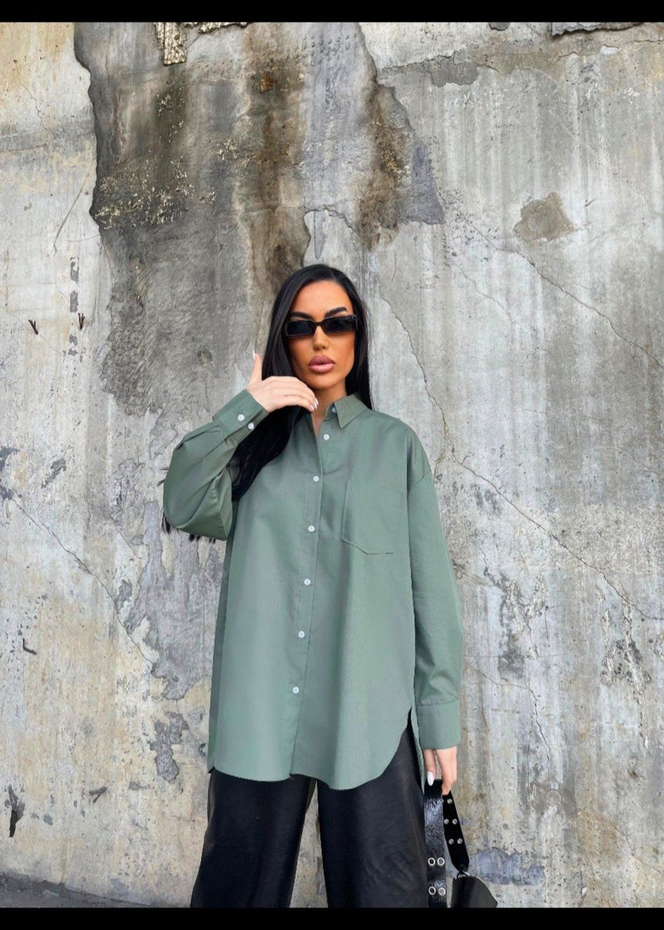 Olive blouse